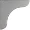 Ekena Millwork 1 3/4"W x 5 1/2"D x 5 1/2"H Eaton Wood Vintage Decor Bracket, Pebble Grey BKTWD02X06X06EAPG - alternate 2